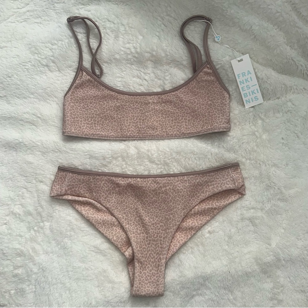 Frankie's Bikinis Leopard Print Bikini Set